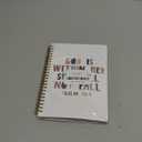 SNNDER Boho Christian Journals for Women, God is Within Her She Will Not Fall Bible Journaling Notebook, Church Notes Journal, Scripture Hardcover Spiral Notebook 5.5x8.3 Inch