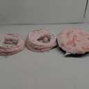 Lesure Cat Tunnel Bed for Indoor Cats - Cute Cat Donut Tunnel Toys with Washable Circle Cushion, Round Pet Peekaboo Cave Toy for Kitten/Puppy/Rabbit, Standard Pink Taffy