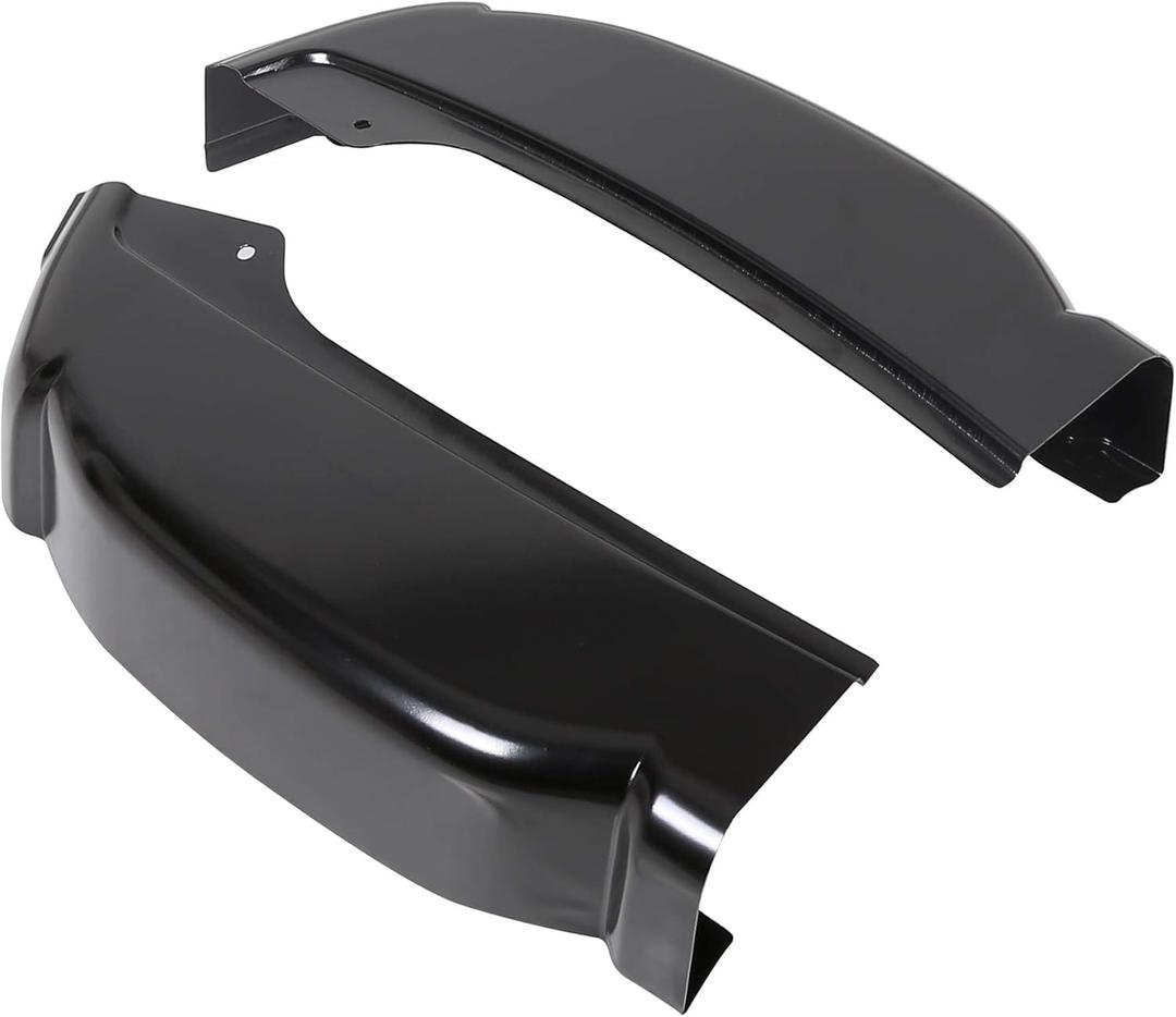 Cab Corners Compatible with 1999-2007 Chevy Chevrolet Silverado GMC Sierra 4 Door Extended Cab Trucks Replacement for 0856-115 0856-116 Black (Pair)