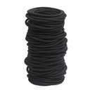 120 pcs Black Hair Elastic for Thick and Curly No Metal Hair Ties Value Pack (3mm)