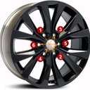 12x1.5 Chrome Extended Thread Lug Nut, 24PCS M12x1.5 ET Open Ended Lug Nuts 7mm Shank Aftermarket Wheels