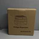 10 Pack Refrigerator Pantry Organizer Bins, Stackable Fridge Organizer Bins with Lids, Clear Plastic Food Storage Bins for Kitchen, Countertops, Cabinets, Fridge, Drinks, Fruits, Vegetable, Cereals