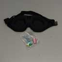 MZOO Luxury Sleep Eye Mask for Side Sleeper Men Women, Zero Eye Pressure 3D Sleeping Mask, Light Blocking Patented Design Night Blindfold, Soft Eye Shade Cover for Travel, Black