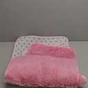 4 Piece Non Slip, Toilet Lid Cover and Contour Mat, Bath Mats Shower Mats Bath Rug Mat for Tub Toilet Bathroom (Pink)