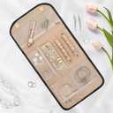 Pavilia Foldable Jewelry Organizer Roll Bag, Small Travel Pouch Wallet for Earrings, Rings, Necklaces, Bracelets (Quilt Black)