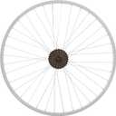 Hiland 26" 27.5" 28" x1.75" Alloy Bike Rim for 1.75 to 2.215" Wide Tire, Front & Rear Wheels with 7 Speeds Freewheel, Disc Brake Compatible, Bolt On Axle, Wheelset Accessories for MTB Cruiser Bicycle