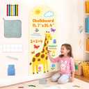 Arch Magnetic Wall Decal for Kids Magnetic Chalkboard Self Adhesive Magnet Wall Board Peel and Stick Magnet Stickers for Playroom Blackboard Wallpaper Contact Paper Roll for Home School 15.7"x39.4" (Lvory White)