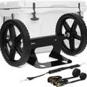 Upgraded Cooler Wheel Kit, Universal Cooler Cart Kit for Heavy-Duty Coolers,15.5 in to 17.5 in Wide Coolers, All Terrain 12 Inch Wheels&Ratchet Straps, Roller Accessories for Camping & Beach