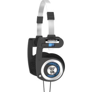 Koss Porta Pro Classic On-Ear Headphones, Retro Style, 3.5mm Wired Plug, Durable, Black/Silver