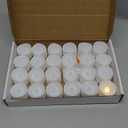 Homemory 24-Pack Flameless LED Tea Lights Candles Battery Operated, 200+Hour Fake Electric Candles TeaLights for Votive, Aniversary, Wedding Centerpiece Table Decor, Funeral, Halloween, Christmas (Warm White Glow  Ivory Body)