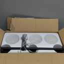 DLLT 3-Light Bathroom Light Fixtures: Black Modern Vanity Lights with 3 E26 Bulbs - Clear Glass Shade Bathroom Wall Lamp for Mirror Kitchen Living Room Hallway Cabinet Porch
