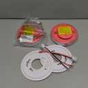 Kidde Hardwired Smoke & Carbon Monoxide Detector, 10-Year Battery Backup, Voice Alerts, Interconnectable LED Warning Light Indicators, 2 Pack