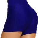 Tournesol Women's Swim Shorts High Waisted Bathing Suit Bottoms Tankini Swimsuit Boy Shorts with Pockets (XL)