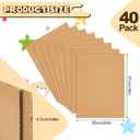 Henoyso 40 Pack 24 X 36 Inch Brown Cardboard Sheets