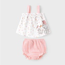 PATPAT Toddler Baby Girls Dress and Cardigan Mesh Sleeveless Playwear Dress and Ruffle Shrug with Headband size 6-9M