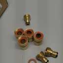 Garden Hose Quick Connectors, Solid Brass 3/4 inch GHT Thread Easy Connect Fittings No-Leak Water Hose Male Female Value Pack (5)