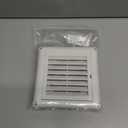 4" Louvered Vent Cover Dryer Exhaust Air Vent Cover for Exterior Wall Vent Hood Outlet Airflow with 4 Screws for Easy Installation