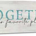 Family Wall Signs Decor Together is Our Favorite Place to Be Inspirational Quotes Wall Plaque Rustic Farmhouse Motivational Canvas Prints Wall Art for Living Room Bedroom Entryway Office Home Decor