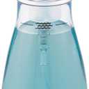 iDesign Refillable Foaming Soap Dispenser for Kitchen or Bathroom Vanity - Clear/Matte Black