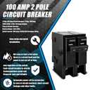 100 Amp 2 Pole Breaker,Replace for HOM2100 Circuit Breaker,100 Amp 2 Pole,120/240V,Compatible with Most Load Centers.Plug-in Circuit Breaker,Thehermal Magnetic Protection