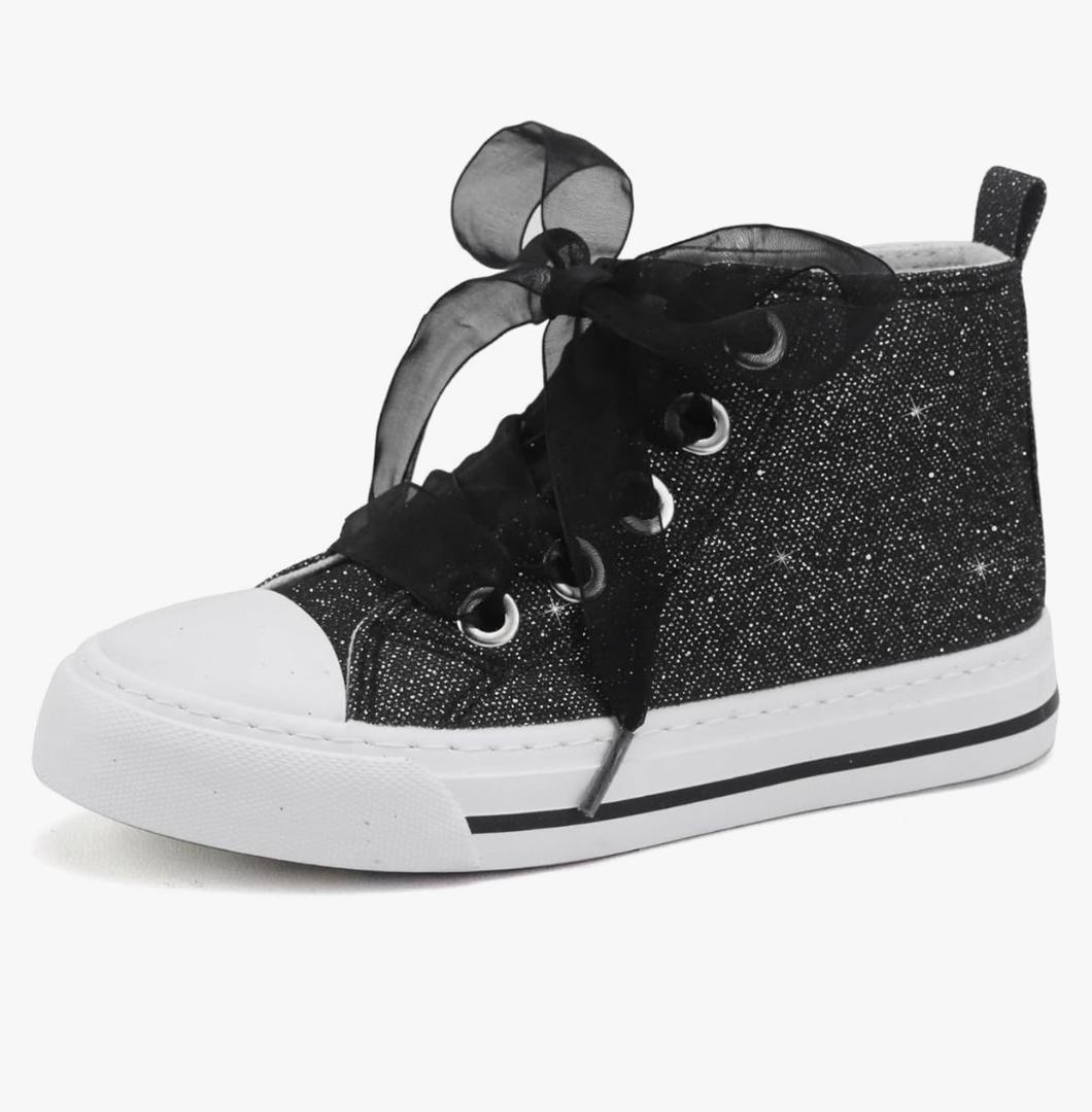 Toandon Kids Adorable Fashion High Top Casual Canvas Sneakers 3