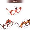3 x Amosfun Thanksgiving Turkey Sunglasses Creative Thanksgiving Day Eyeglasses Cosplay Party Glasses for Day Birthday Party Favor Supplies 9PCS
