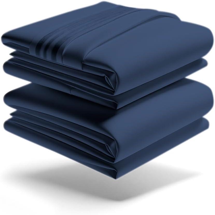 Mezzati Brushed Microfiber Waterbed Sheet Set - Ultra Soft and Lightweight for Ultimate Sleep Comfort, Wrinkle Free and Color Fade Resistant 