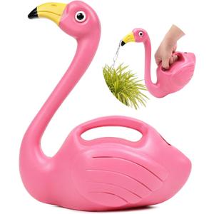 Plant Watering Can Indoor Outdoor Pink Flamingo 0.4 Gallons