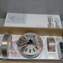 Ceiling Fan 52'' with Light: Modern Remote Control Fans Downrod Mounted - Quiet Reversible DC Motor - Light Memory Function for Indoor Outdoor (Brushed Nickel+Walnut-5)