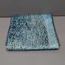 Tayney Turquoise Kitchen Curtains 63 Inch Length Abstract Window Curtains Set of 2, Teal Contemporary Curtain for Bedroom Living Room, Modern Kitchen Decor 42x63 Inch