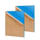 2 Pack 12'' x 16'' Opaque SkyBlue Acrylic Sheet, 3mm Thick Acrylic Plastic Sheets Plexiglass Boards for Laser Cutting and DIY Craft Projects
