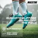 Maestro Soccer Grip Socks for Men and Women with Non-Slip Pads - Anti-Slip Socks Ideal for Football, Basketball, Sports - 3 Packs, Size 8-8.5