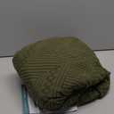 Ruaozz Recliner Chair Covers 3-Pieces Lazy Boy Recliner Slipcovers Stretch Reclining Chair Slipcover Washable Furniture Protector with Elastic Bottom (1 Seater, Army Green)