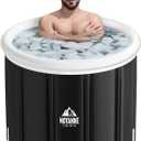 Ice Bath Tub,155 Gallons Inflatable Cold Plunge Tub for Athletes' Recovery - Portable Outdoor Polar Pod Recovery Solution,39.3'' x 29.5''