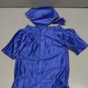 GraduatePro Dog Graduation Cap and Gown Costume Set - Adjustable Knit Fabric with Gold Tassel,  Dogs & Cats to Medium Dogs, Washable Formal Pet Graduation Attire (Royal, L)
