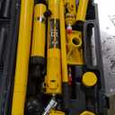 YELLOW JACKET 10 ton Porta Power Kit Hydraulic Ram Jack Pusher Puller Auto Body Frame Repair Tool with Blow Mold Carrying Storage Case for Car Repair,Truck,Farm