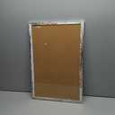 Cork Board Bulletin Board, 23.6x15.7 inches Decorative Hanging Framed Cork Boards for Walls, Pin Board Vision Board for School Home Office, Bulletin Board with White Wood Frame (WH,4060,1p) (Natural)