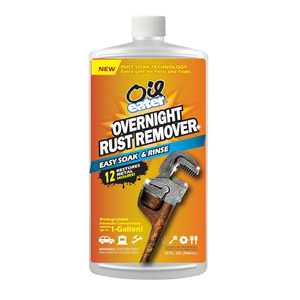 Oil Eater Overnight Rust Remover - Safe & Easy Soak for Tools, Auto Parts, Antiques, 32oz Concentrate - Makes 1-Gallon