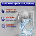 Bntuk Suction Cup Hooks, Shower Hooks for Inside Shower Removable Towel Hooks for Bathroom Window Glass Mirror Tile, Bath Robe Looafh Hook for Hanging Waterproof & Rustproof, Silver(4 Pack)