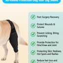 Dog Rear Leg Sleeve to Prevent Licking - Reusable Dog Surgery Recovery Suit with Adjustable Velcro, Breathable Comfortable Recovery Sleeve for Hot Spots & Wounds, Cone Alternative (XL Size)
