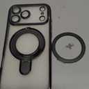 Magnetic Ring for iPhone 17 Pro Max Case Kickstand,[Compatible with Magsafe][Built-in Camera Lens Protector] Shockproof Phone Case for iPhone 17 Pro Max 6.9" -Black