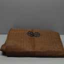 Linen Back Car Seat Cover, Anti-Slip Long Bottom Rear Seat Cover Protector with Storage Pockets, Breathable Linen Rear Bench Seat Protector Cushion Pad for Most Vehicles (Brown)