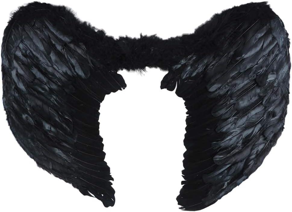 NOVELTY GIANT WWW.NOVELTYGIANT.COM Adult Angel Heaven Fairy Godmother Feather Wings Black