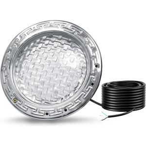 LED Pool Lights for Inground Pools, 120V Pool Lights White, 10 Inch Inground Pool Light 120v Suitable for 10 Inch Wet Niche, Underwater Pool Light, 35W, 100 Foot Cord