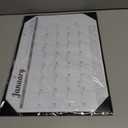 Ospelelf Desk Calendar 2026-2027 Wall Monthly Planner 12"x17" Leather Pad with Protective Cover 18 Months January 2026 - June 2027 Black