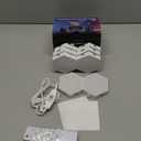 TISOFU Hexagon Lights (8 Pack) LED Wall Panels, RGB Gaming Lights with APP, Smart Modular Panel Hex Tiles Push Glide Expansion Shapes Light