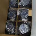 Beautyard 6 Packs Outdoor Solar Candles Lights Flickering Decorative Lantern Stake Lighting for Garden, Backyard, Lawn, Pathway, Patio Accessories and Decor ( Small 6 Pack , Black )…