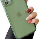 ZTOFERA Case for iPhone 11 6.1 inch,Cute Clear Soft Silicone Bumper Protective Retro Color Transparent Shockproof Phone Case - Green