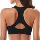 MIRITY Women Racerback Sports Bras - High Impact Workout Gym Activewear Bra (M)