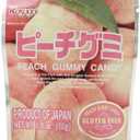 Kasugai Gummy Candy Stand Pack, Peach, 1.76 Ounce (Pack of 12) Best Before Feb 11, 2026